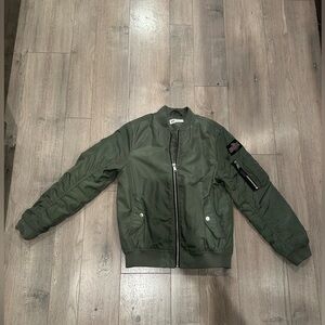 H & M Kids Green Bomber Jacket